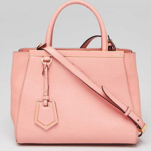 Fendi Pink Leather Petite Sac 2jours Elite Tote Bag 8BH253 - Main Image